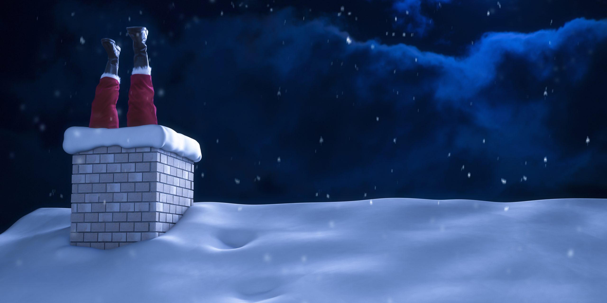 santa-claus-stuck-in-chimney-on-roof-christmas-american-modern